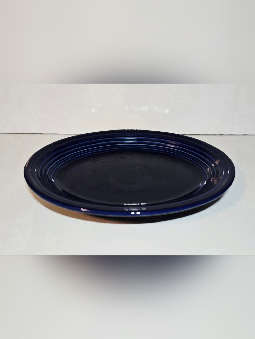 HLC Fiesta Cobalt Blue Oval Platter 11.5" Retired Ceramic Fiestaware Plate